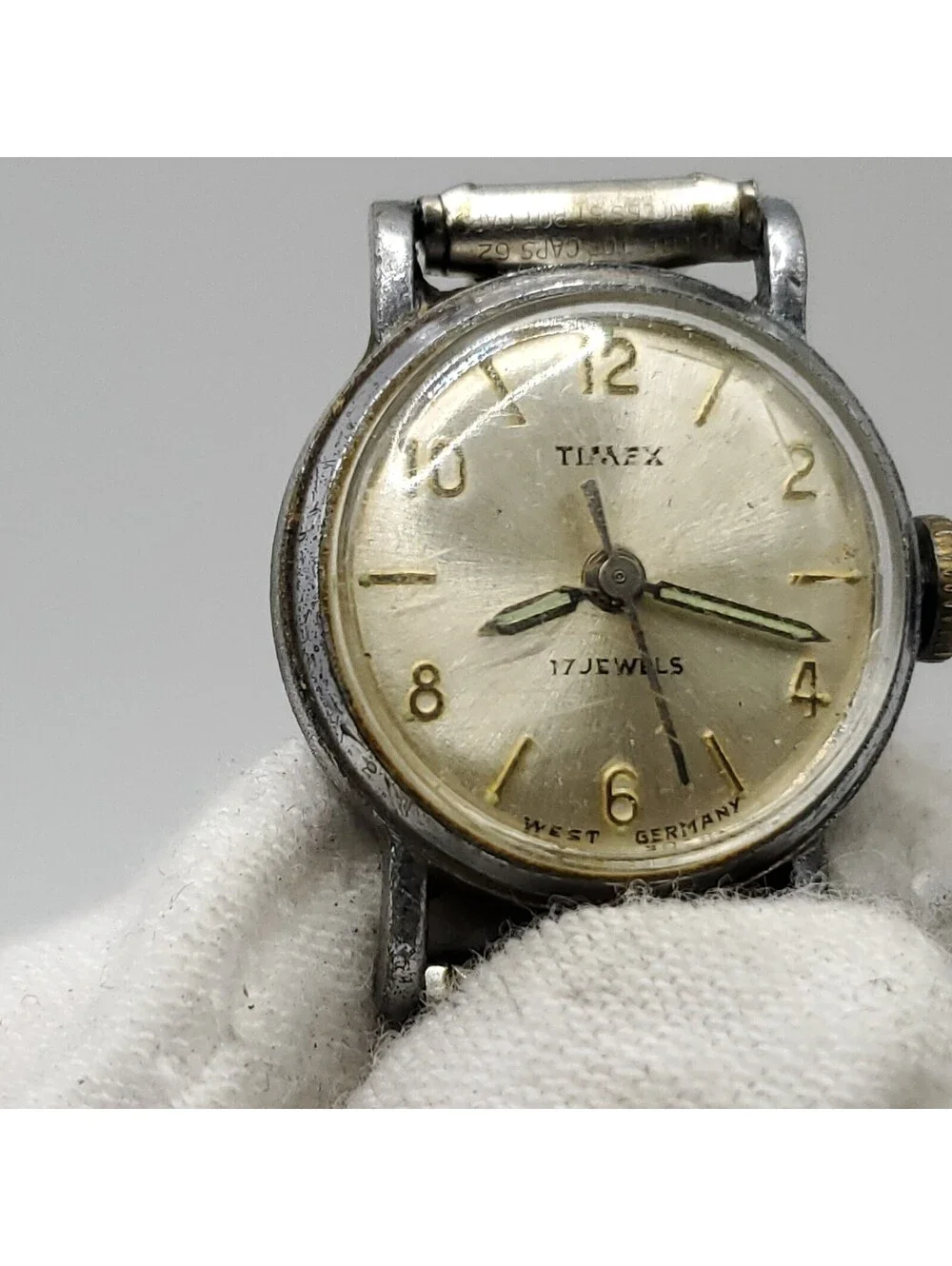 Vintage Timex West Germany 17J Mechanical Womens Watch 18mm For Parts Or Repair